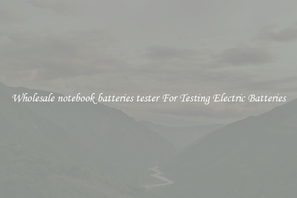 Wholesale notebook batteries tester For Testing Electric Batteries