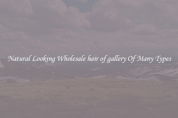 Natural Looking Wholesale hair of gallery Of Many Types