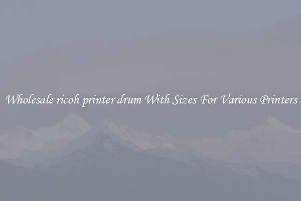 Wholesale ricoh printer drum With Sizes For Various Printers