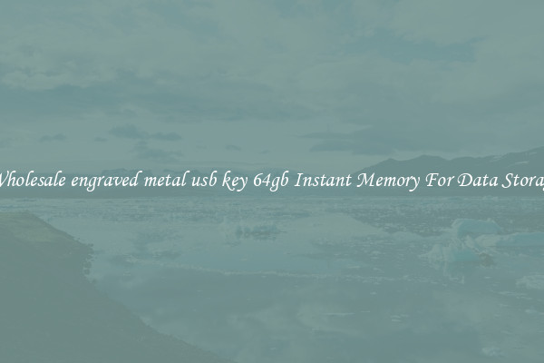 Wholesale engraved metal usb key 64gb Instant Memory For Data Storage