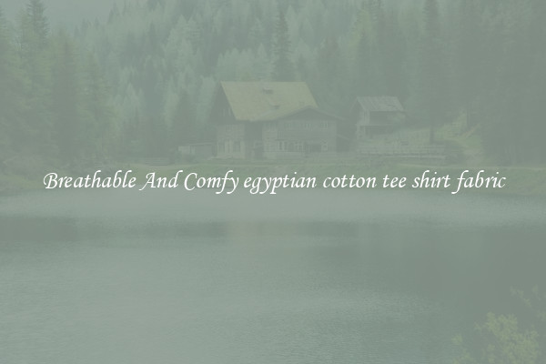 Breathable And Comfy egyptian cotton tee shirt fabric