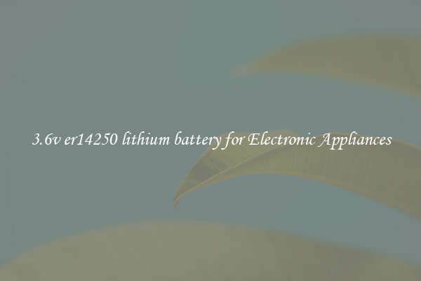 3.6v er14250 lithium battery for Electronic Appliances