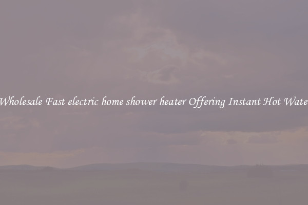 Wholesale Fast electric home shower heater Offering Instant Hot Water