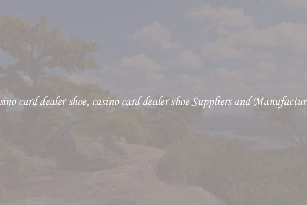 casino card dealer shoe, casino card dealer shoe Suppliers and Manufacturers