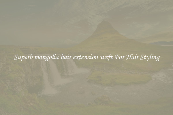 Superb mongolia hair extension weft For Hair Styling