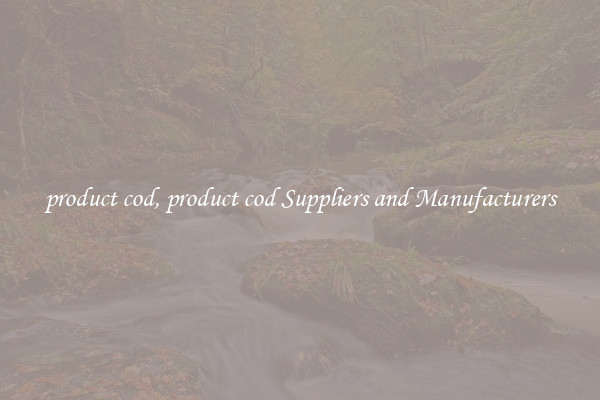 product cod, product cod Suppliers and Manufacturers