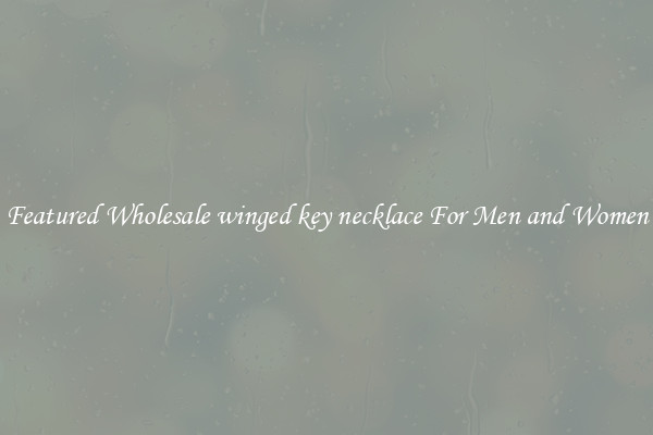 Featured Wholesale winged key necklace For Men and Women
