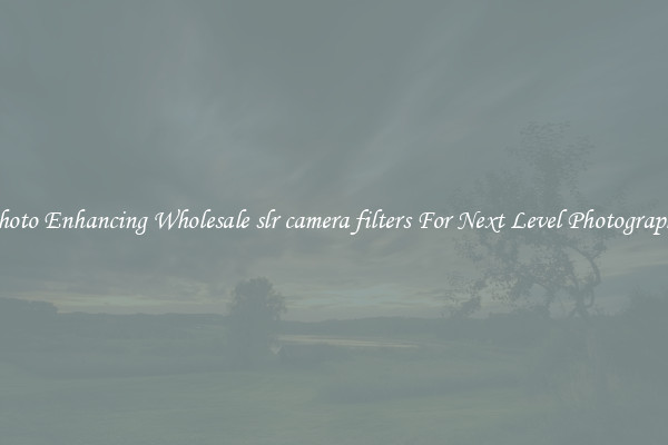 Photo Enhancing Wholesale slr camera filters For Next Level Photography