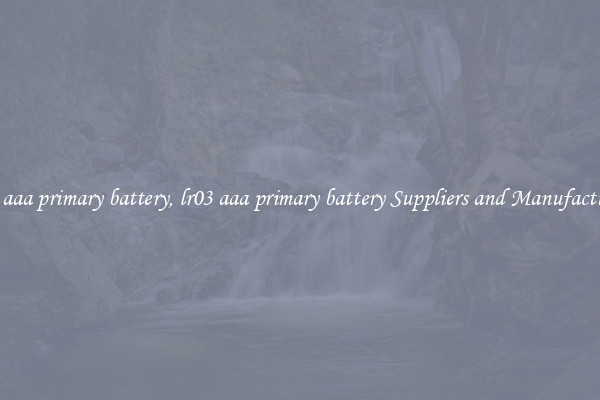 lr03 aaa primary battery, lr03 aaa primary battery Suppliers and Manufacturers